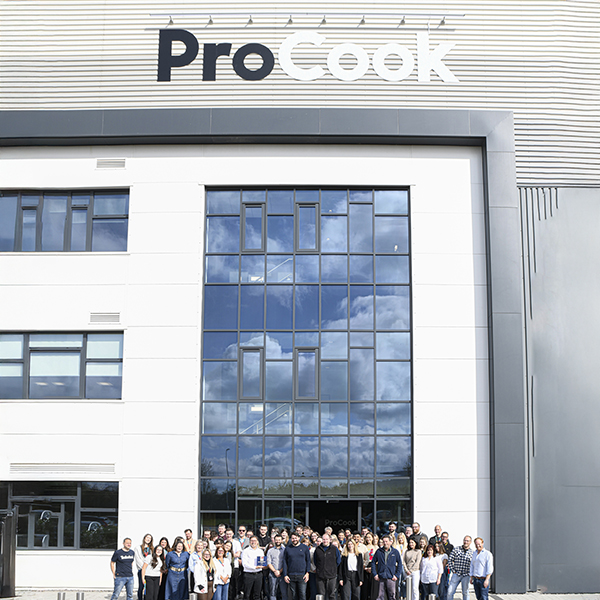 ProCook staff photo outside head office